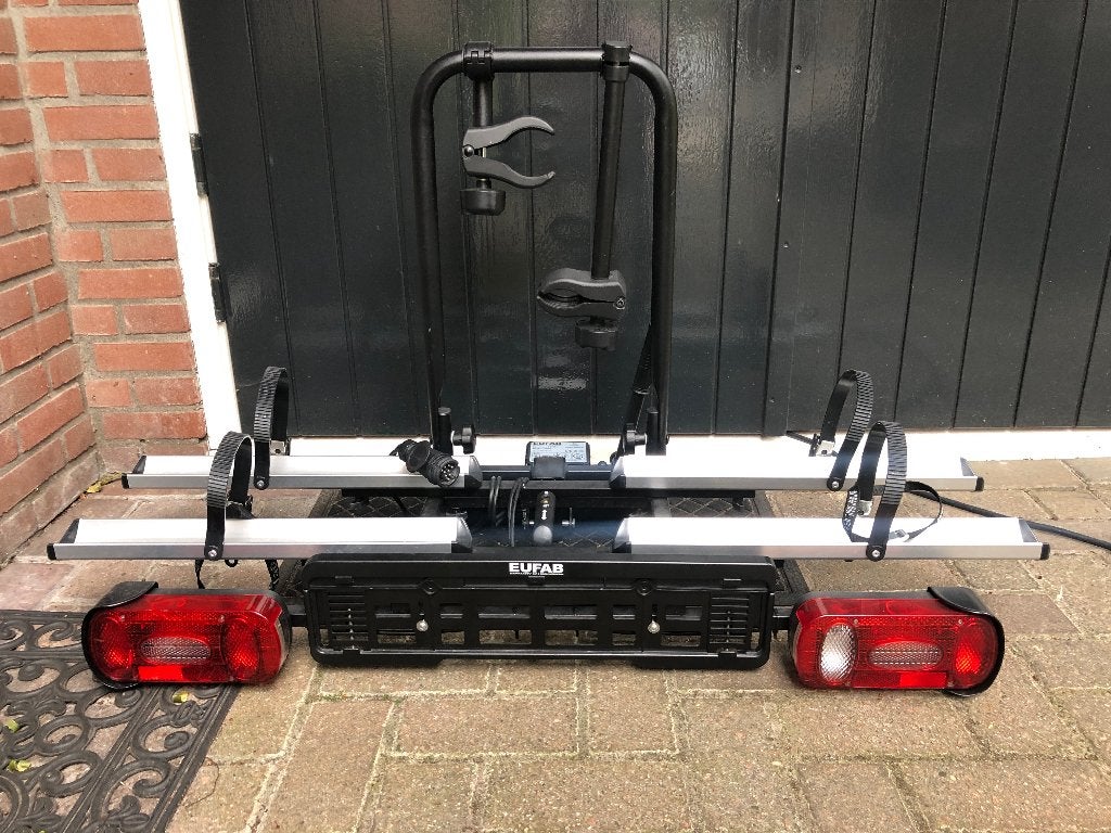 Eufab Amber 2 fietsendrager (voor e-bikes )bijna nieuw, Auto diversen, Fietsendragers, Ophalen, Elektrische fiets, Nieuw, 2 fietsen