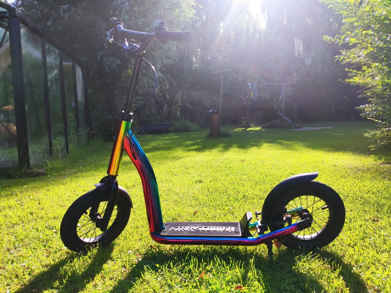 Starscooter metallic regenboog step, Fietsen en Brommers, Steps, Ophalen of Verzenden, Gebruikt, Gewone step