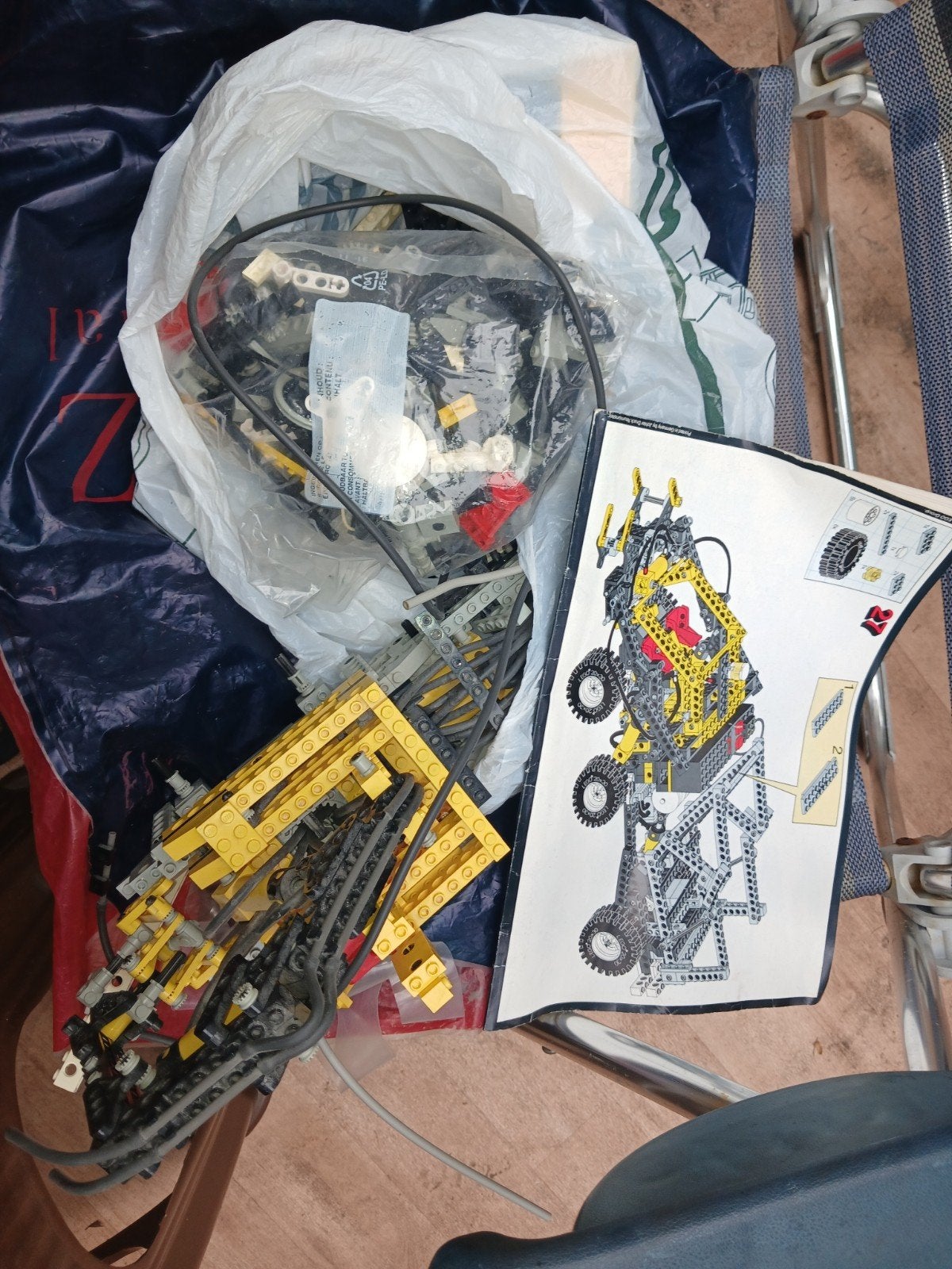 Lego Technic Kraan 1992 - Pneumatisch & Elektrisch, Ophalen of Verzenden, Gebruikt