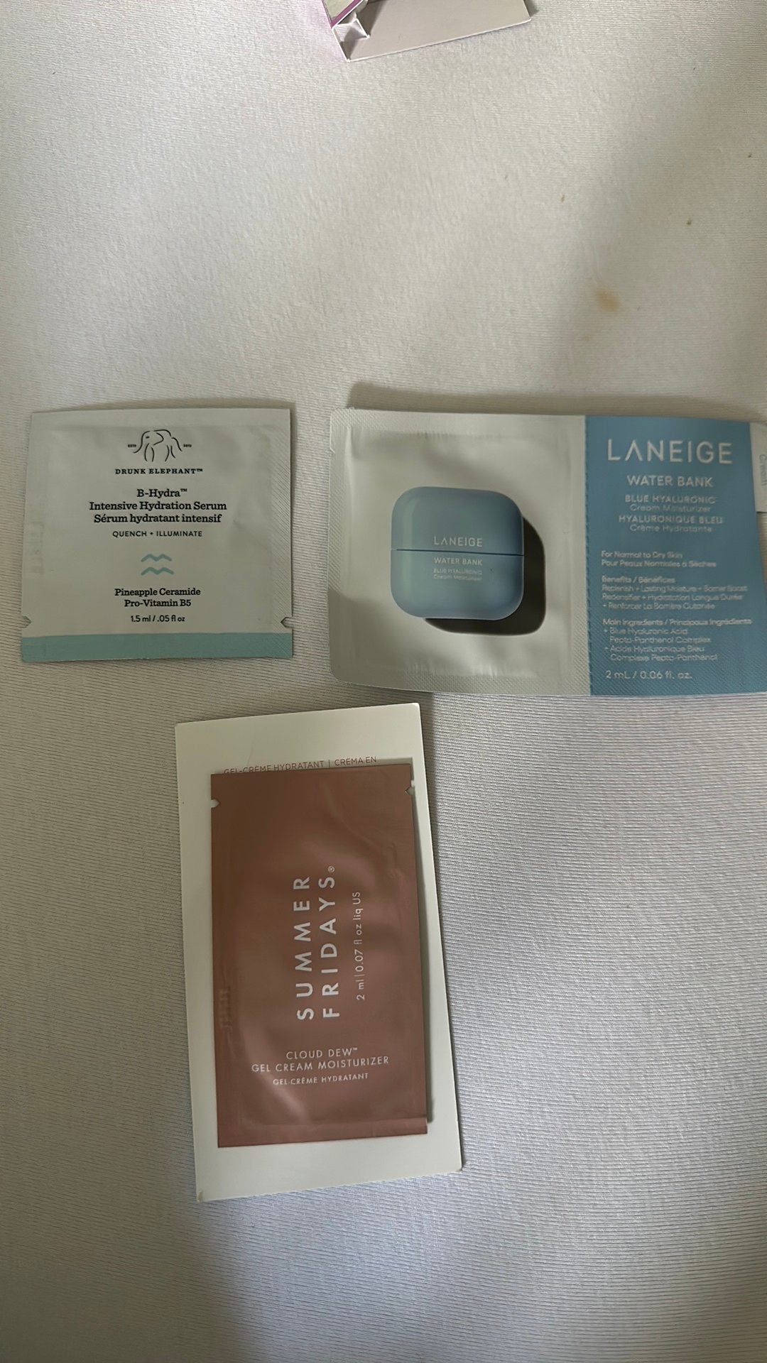 skincare samples, Verzenden, Nieuw, Gehele gezicht, Toebehoren