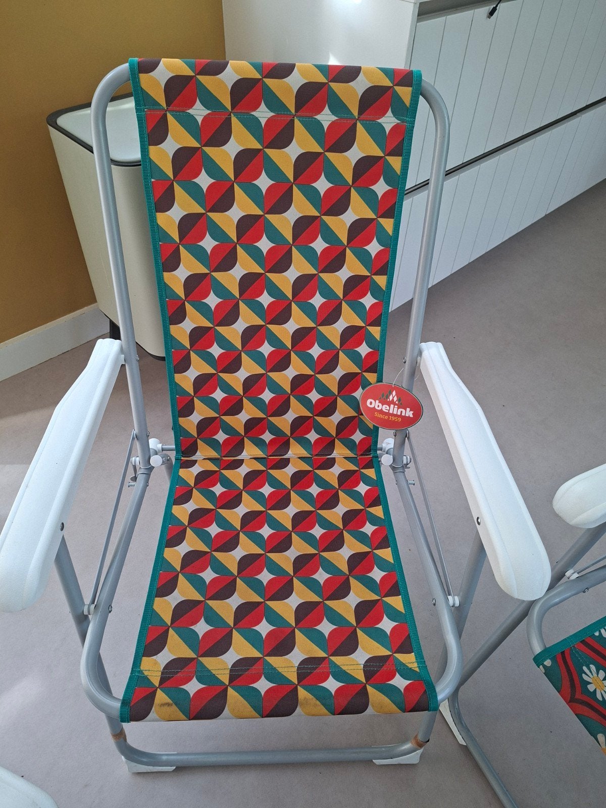 Vintage Kampeer/strand stoelen 4 keer., Ophalen, Zo goed als nieuw, Campingstoel