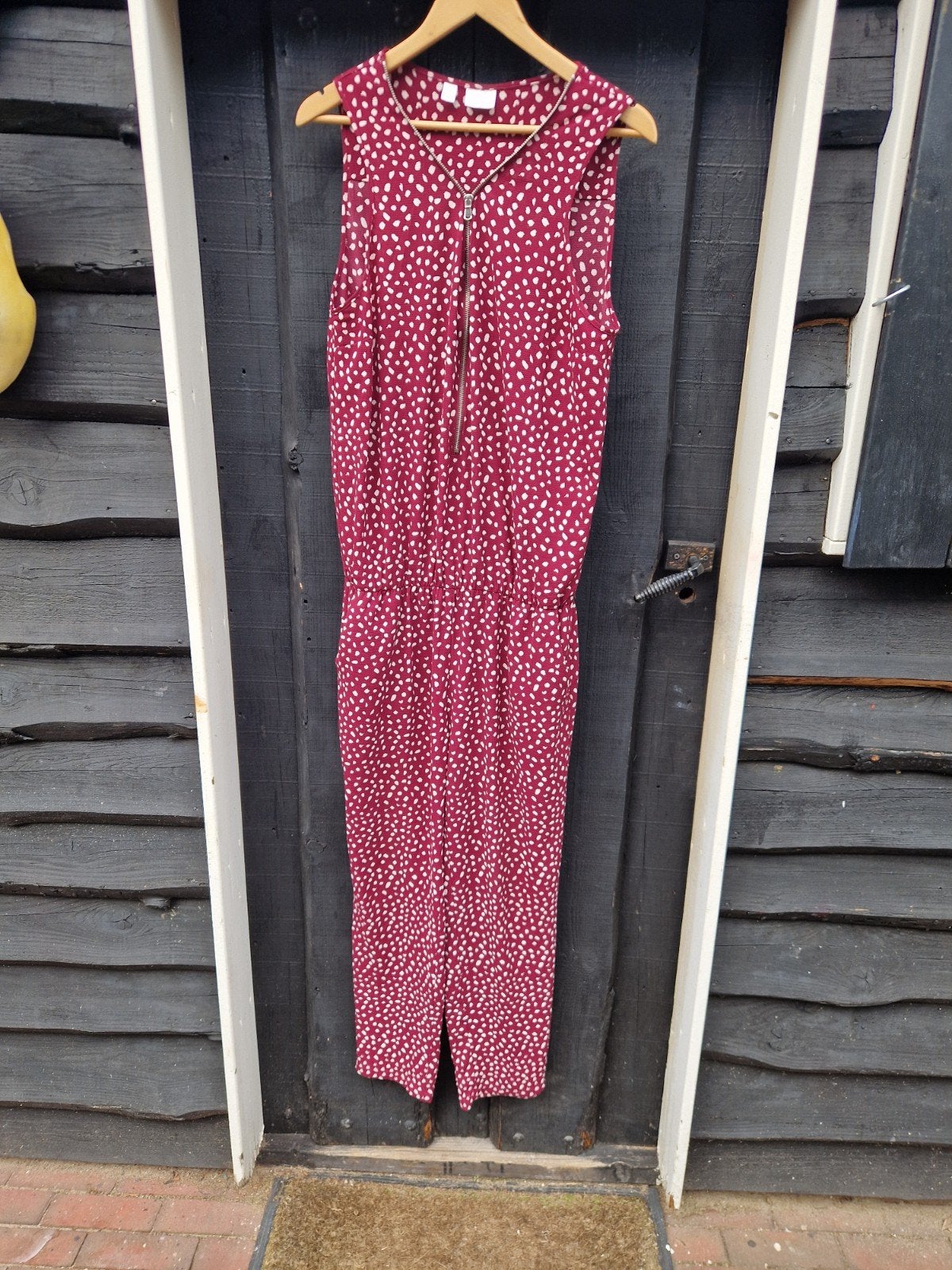 RODE JUMPSUIT MAAT 42, Kleding | Dames, Ophalen of Verzenden, Zo goed als nieuw, Maat 42/44 (L), Rood