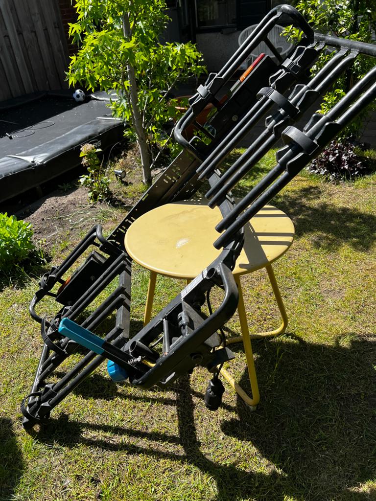 Thule EuroClassic 989 trekhaakdrager voor 3 fietsen, Auto diversen, Fietsendragers, Gebruikt, Trekhaakdrager, 3 fietsen of meer