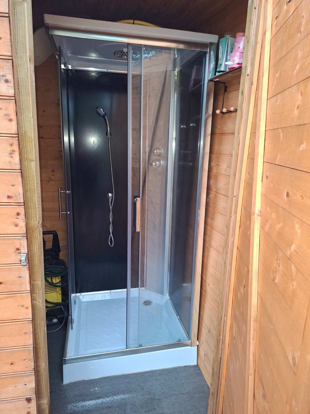 douche cabine 90x90, Ophalen, Zo goed als nieuw, Complete sauna
