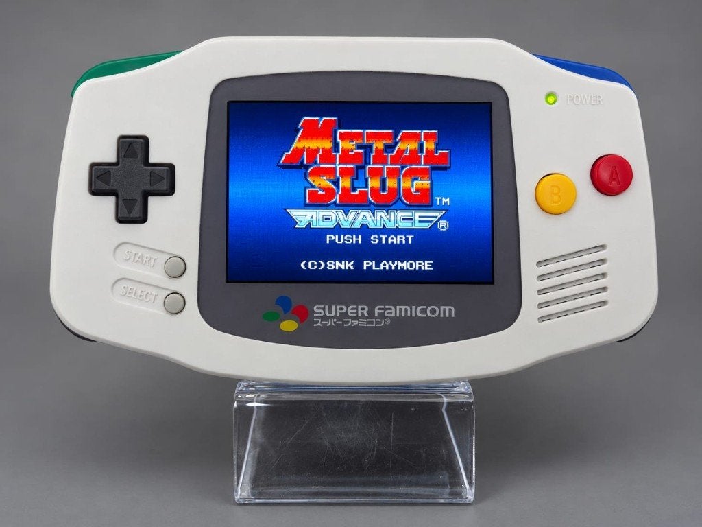 Gameboy Advance SNES mod IPS+Batt USBC wite, Ophalen of Verzenden, Zo goed als nieuw, Game Boy Advance