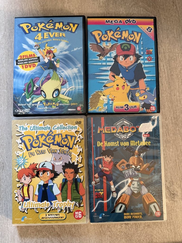 Medabots + 3 Pokémon DVD's, Cd's en Dvd's, Ophalen, Tekenfilm, Zo goed als nieuw, Alle leeftijden