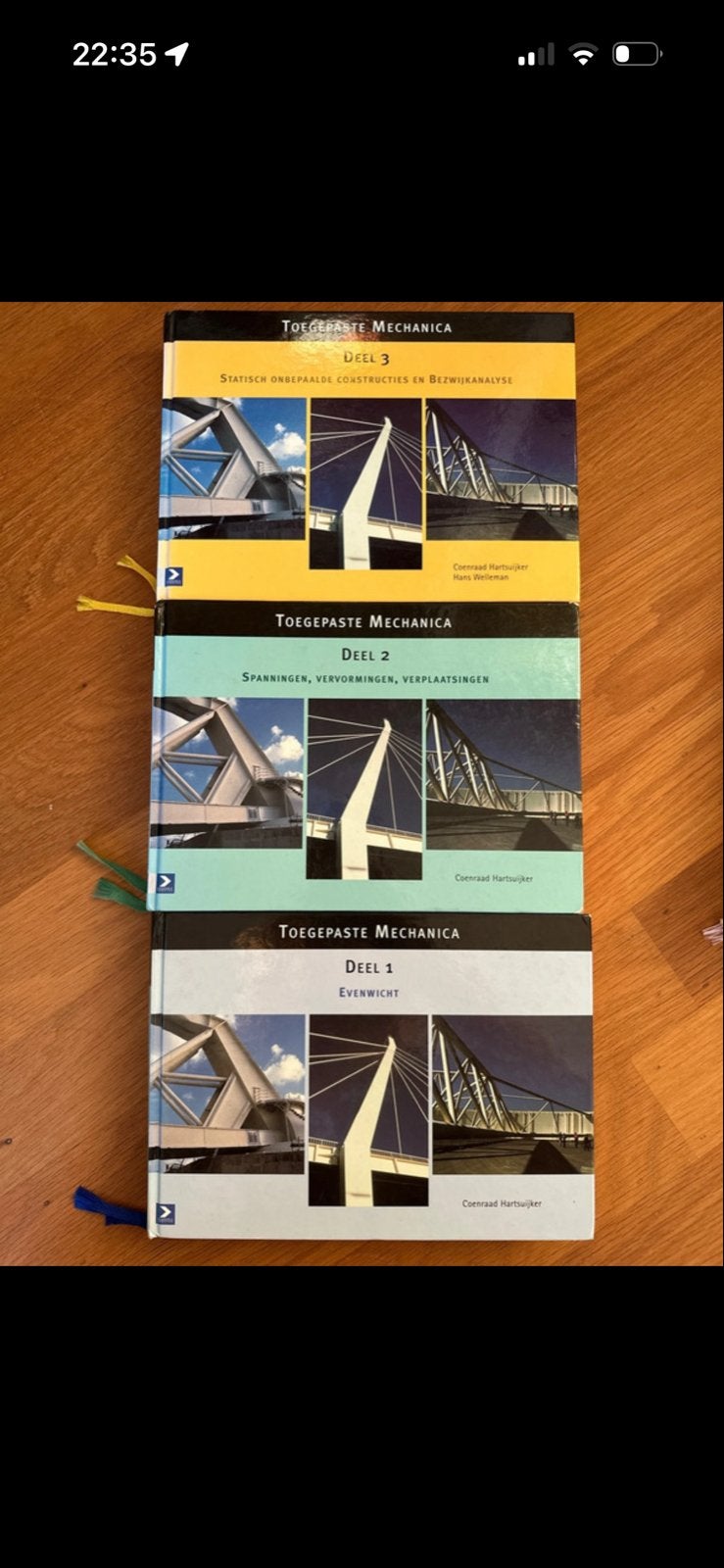 Toegepaste Mechanica - Deel 1, 2 en 3 (Coenraad Hartsuyker), Boeken, Studieboeken en Cursussen, Ophalen of Verzenden, Beta, Gelezen