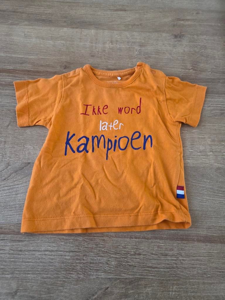 Kingsday t-shirt maat 68, Ophalen of Verzenden, Gebruikt, Jongetje of Meisje, Shirtje of Longsleeve