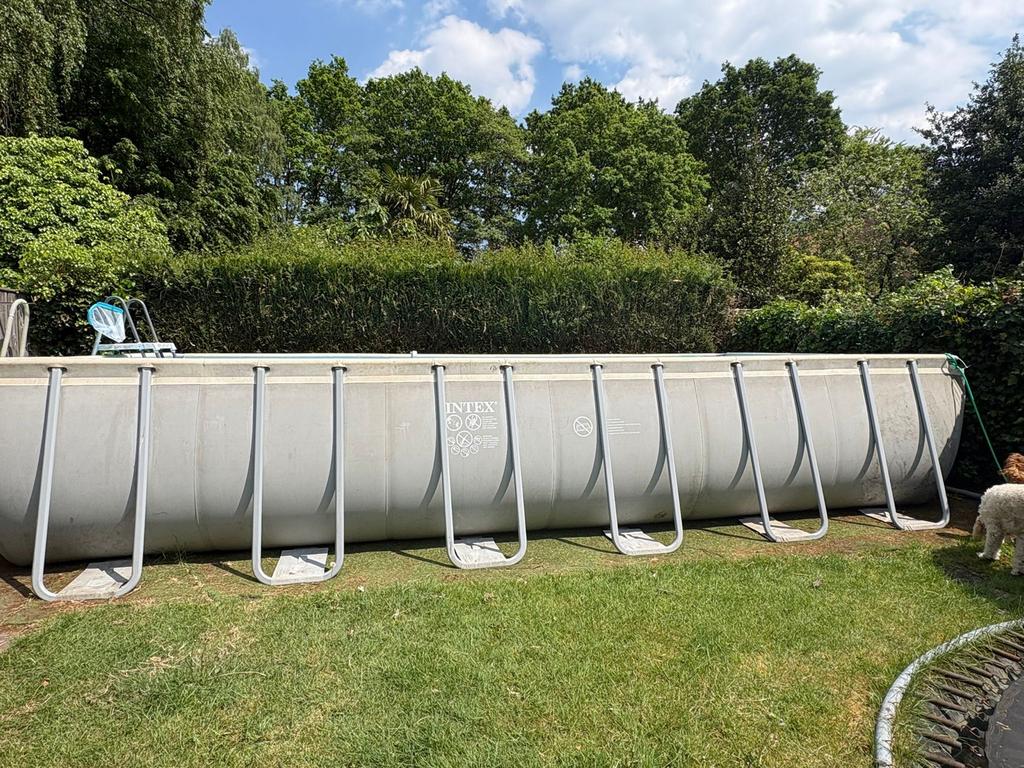 Intex Ultra Frame Pool te koop, Gebruikt, 300 cm of meer, Rechthoekig, Ophalen