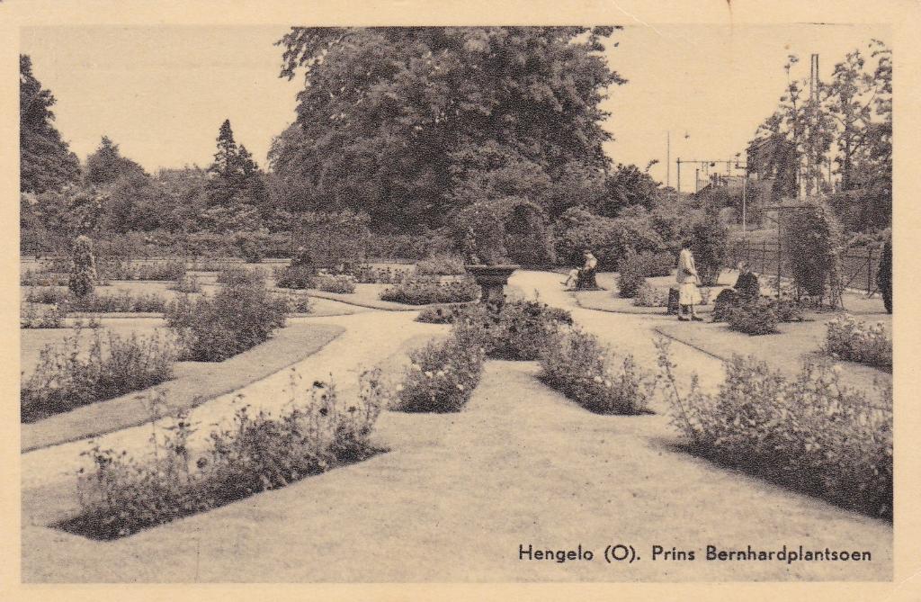GA1575 Hengelo O Prins bernhardplantsoen Enschede Delden, Verzenden, 1940 tot 1960, Gelopen, Overijssel