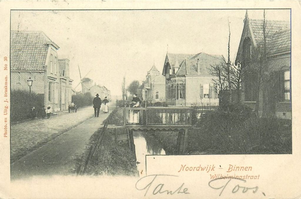 701-256-041 Noordwijk Binnen Wilhelminastraat, Verzamelen, Ansichtkaarten | Nederland, Verzenden, Voor 1920, Zuid-Holland