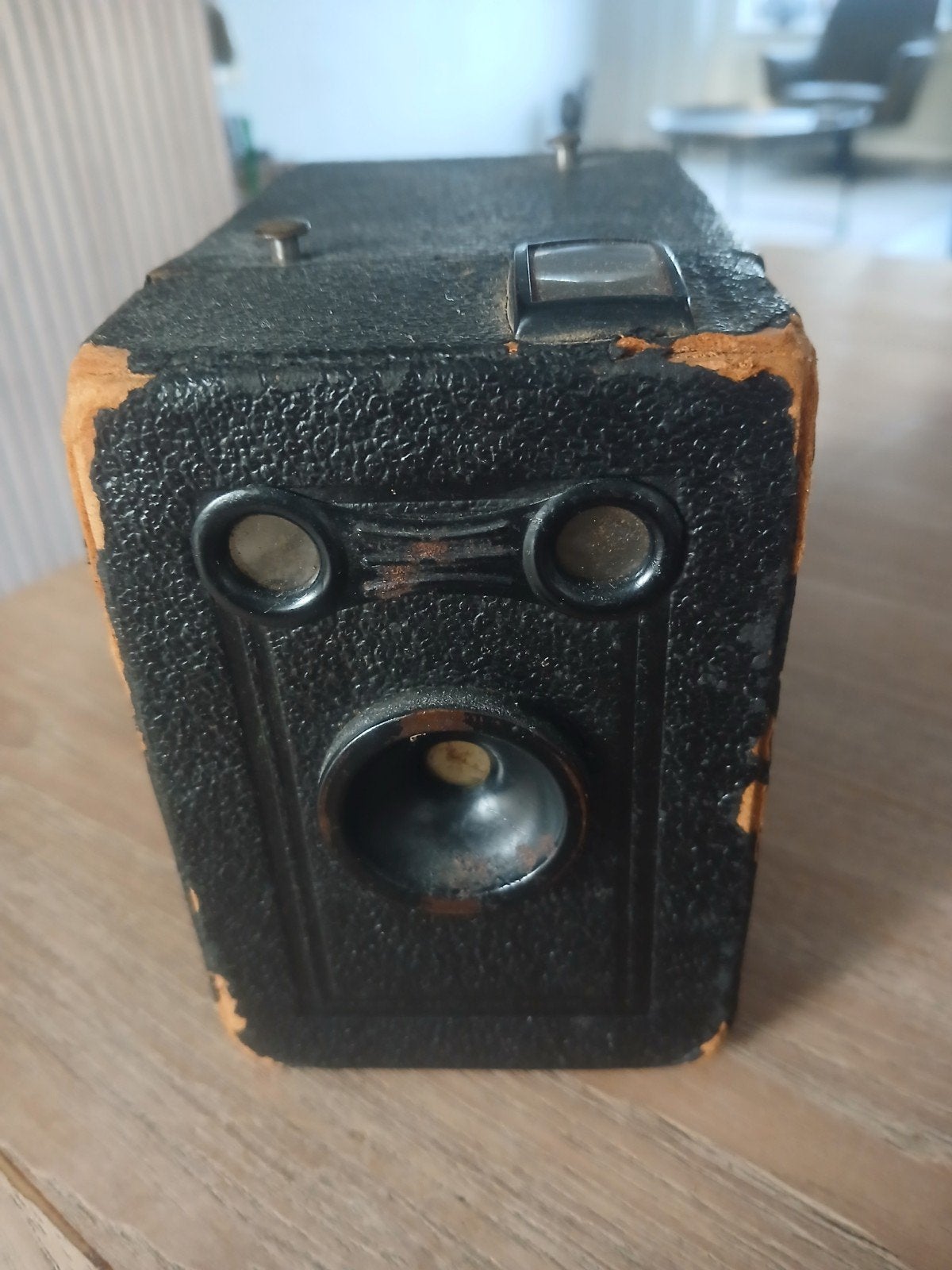 vintage AGFA camera  1936 slijtage aan de hoeken 20 euro, Ophalen, Voor 1940, Fototoestel