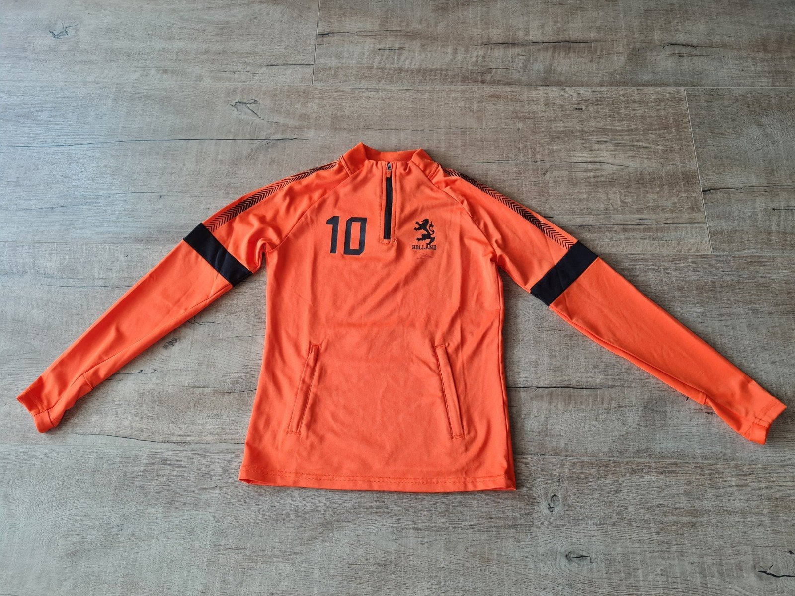 Oranje sportshirt lange mouw maat 152 Dutchy, Kinderen en Baby's, Kinderkleding | Maat 152, Gebruikt, Dutchy, Jongen of Meisje