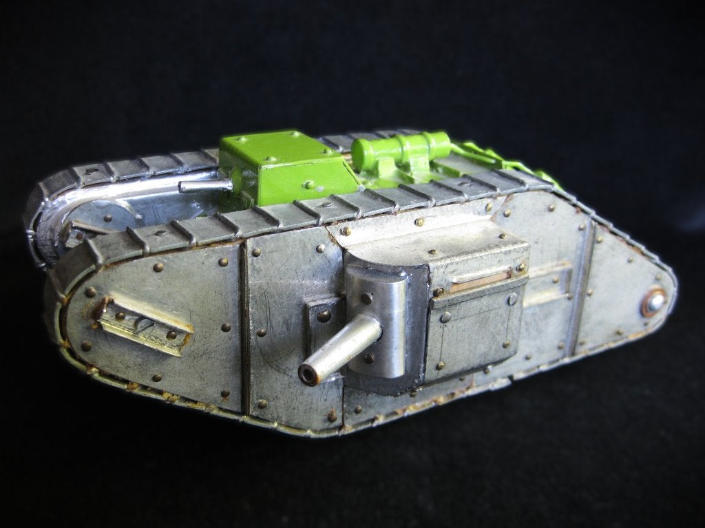 Engelse tank mark IV handgemaakt model metaal (ijzer)., Verzenden, Landmacht, Nederland, Miniatuur of Beeldje