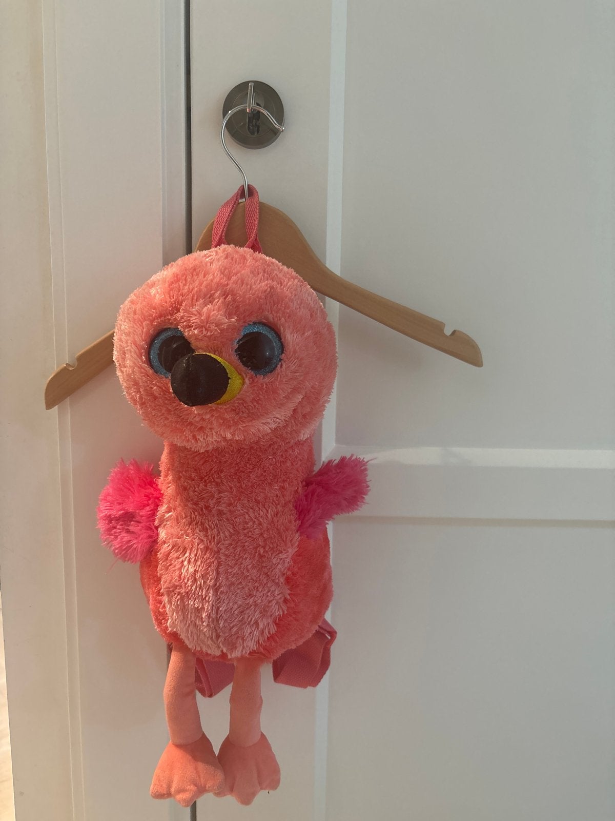 Roze Flamingo Knuffel Rugzakje - Ty Gilda, Gebruikt, Overige typen, Ophalen of Verzenden, Middelgroot (20 tot 80 cm)