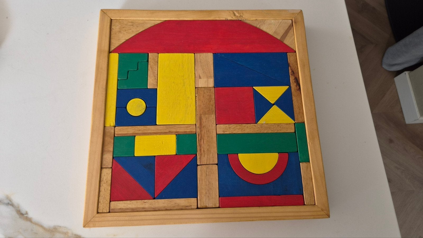 Montessori houten puzzel, Ophalen, Zo goed als nieuw