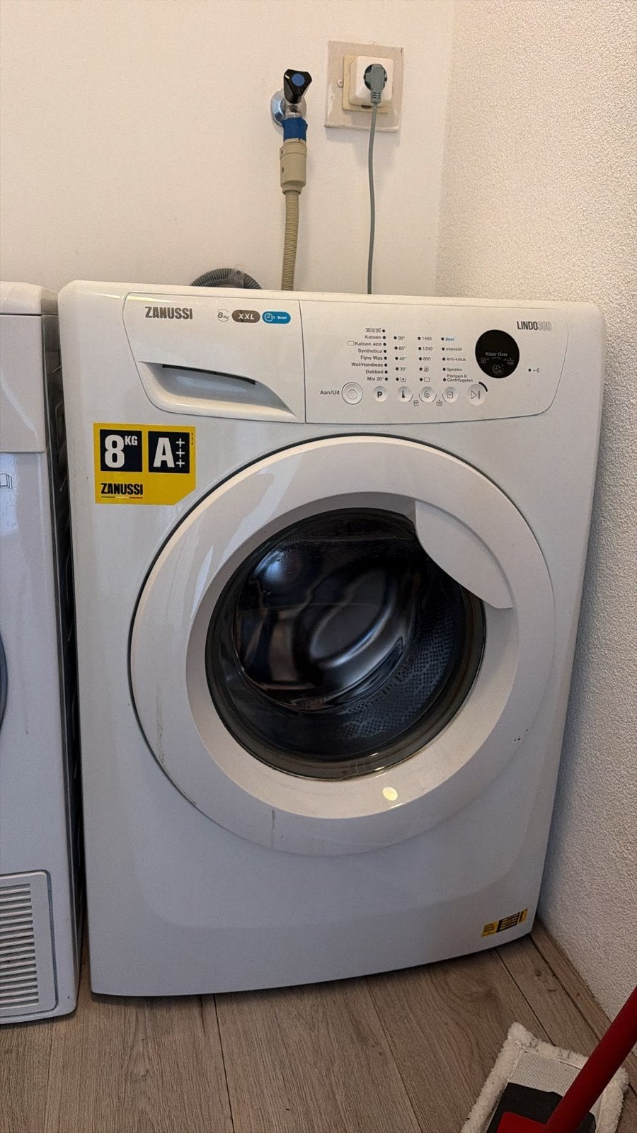 Zanussi Lindo 300 A+++ 8 kg Wasmachine, Ophalen, 1200 tot 1600 toeren, Gebruikt, 8 tot 10 kg