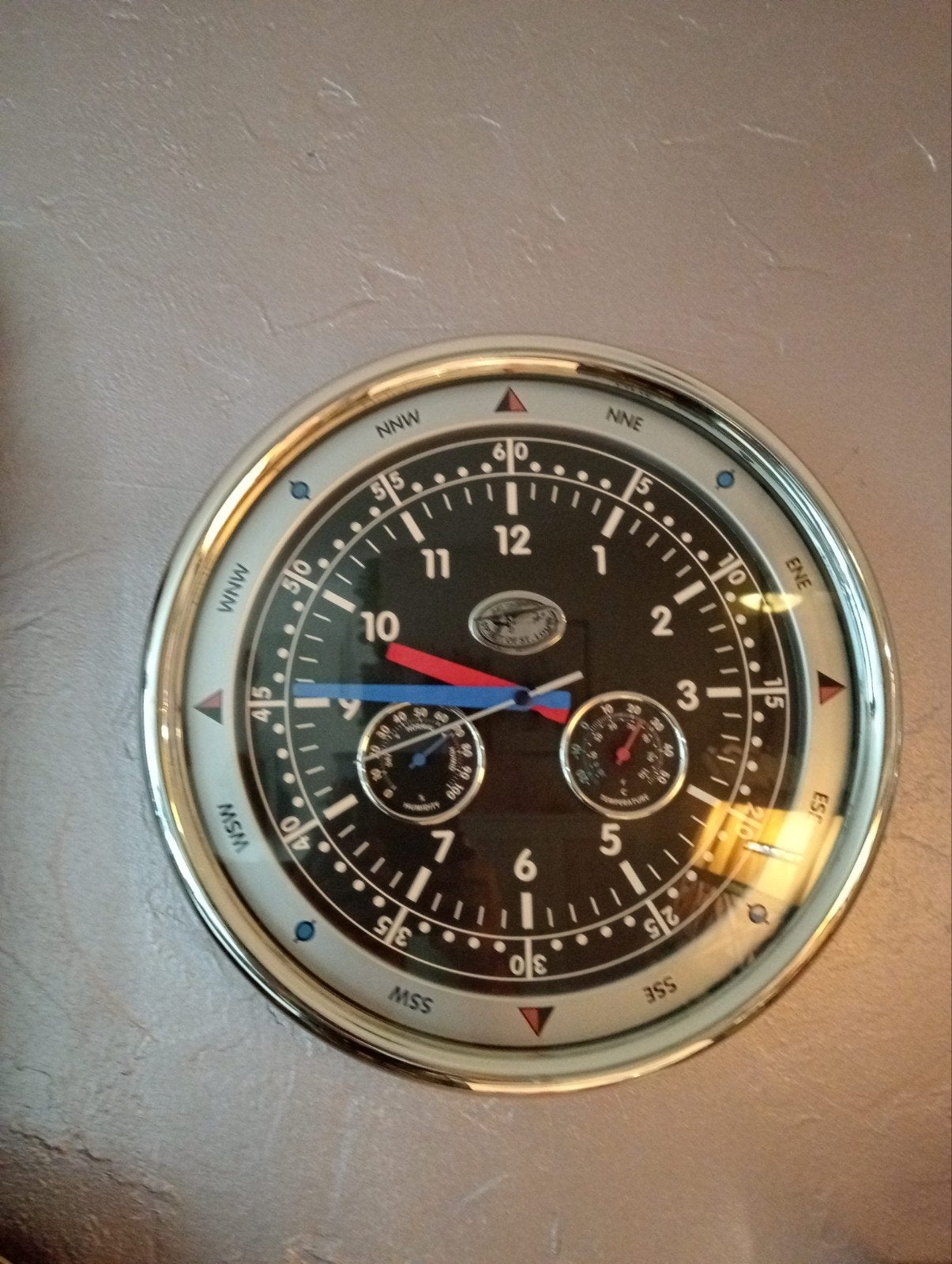 Wandklok met thermometer en hygrometer - Spirit of St. Louis, Ophalen of Verzenden, Wandklok