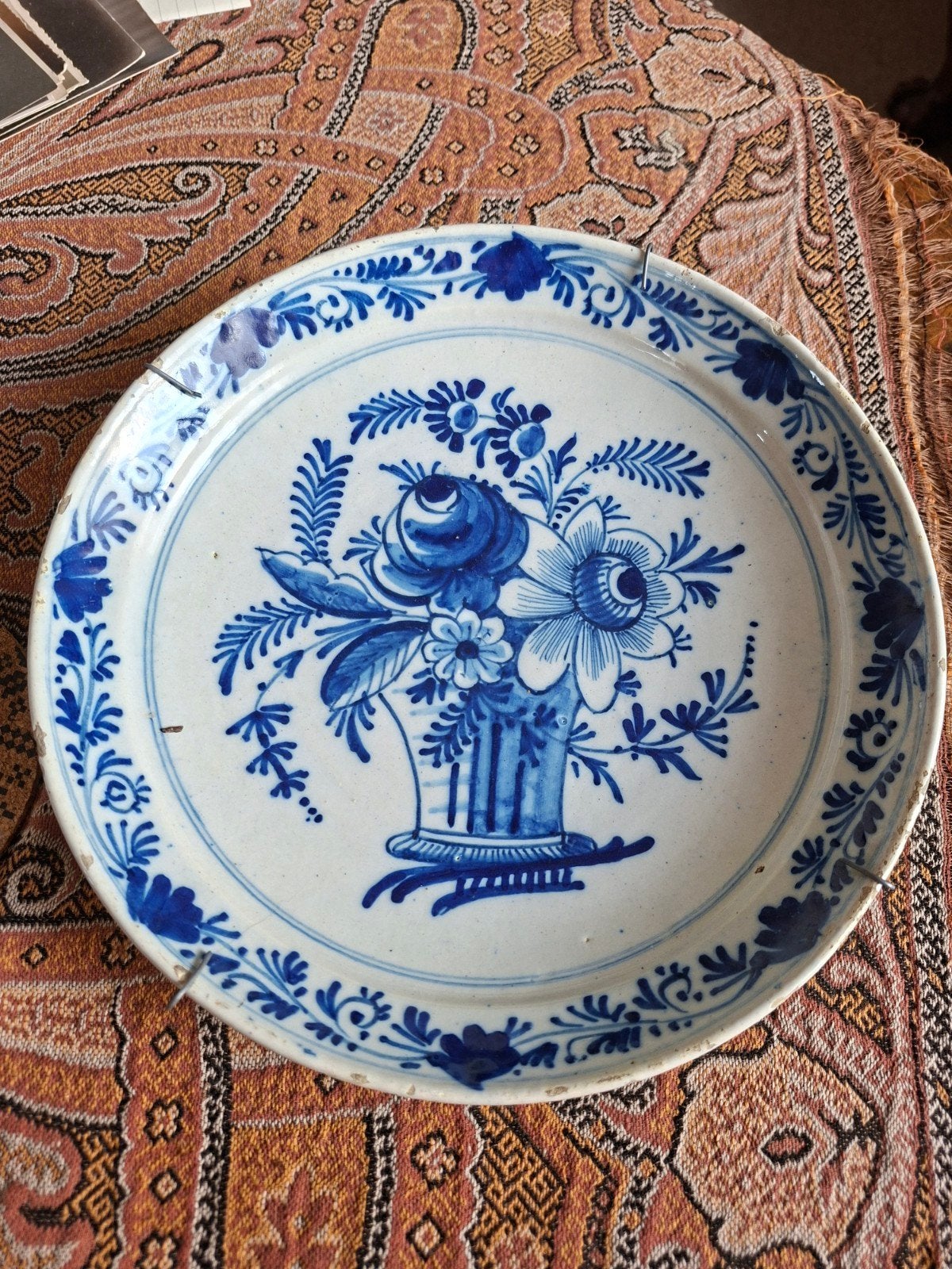 Antiek Delfts Blauw ? bord, Ophalen of Verzenden