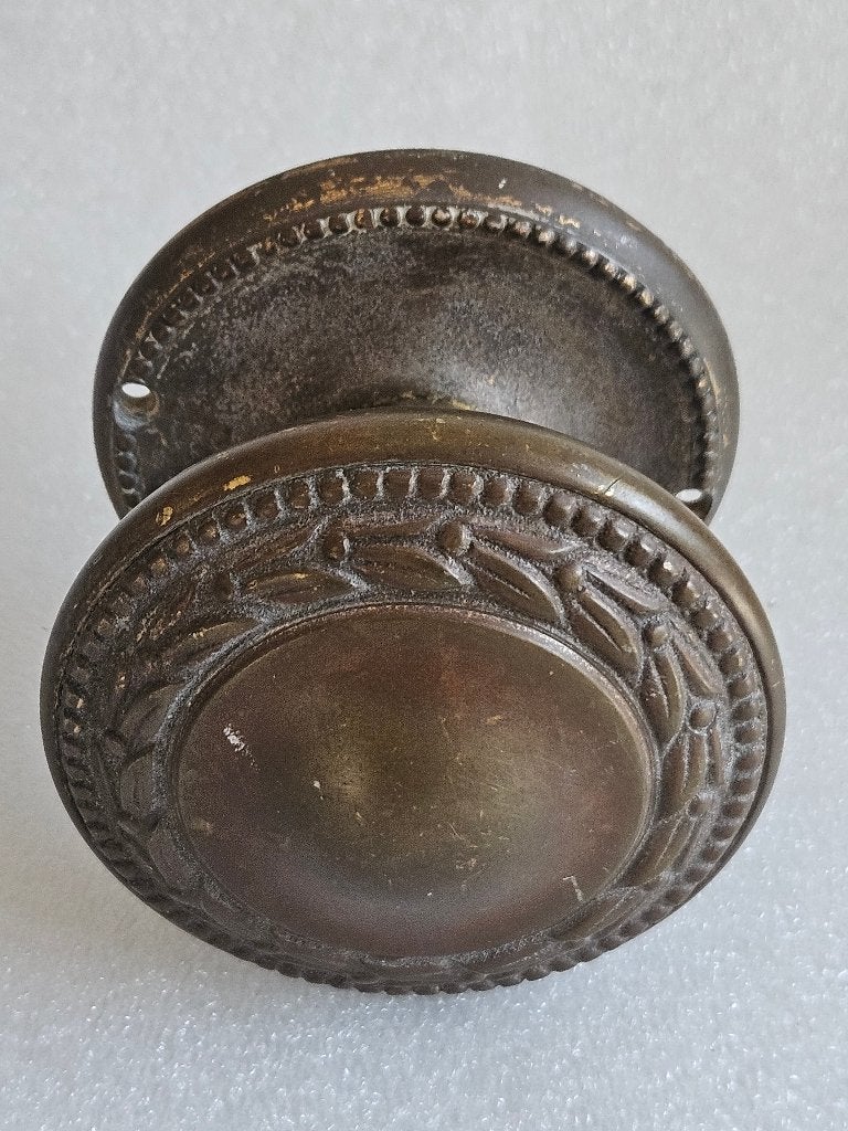 Antieke Victoriaanse Deurknop met mooi patina., Antiek en Kunst, Ophalen of Verzenden, Koper