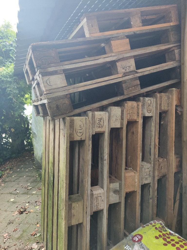 pallets hout 10 stuks europallets EPAL zie de foto's, Ophalen, Gebruikt, 50 mm of meer, Pallet
