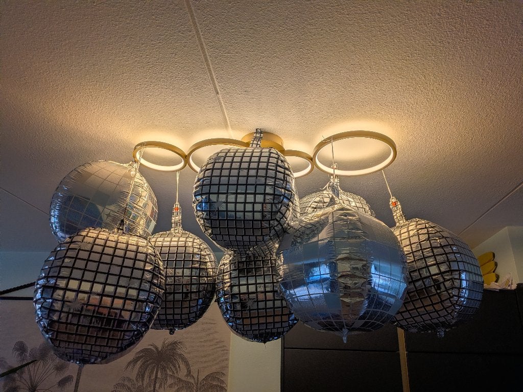 Foliebalonnen disco, muziek, jaren '70/'80/'90, Diversen, Ophalen, Zo goed als nieuw