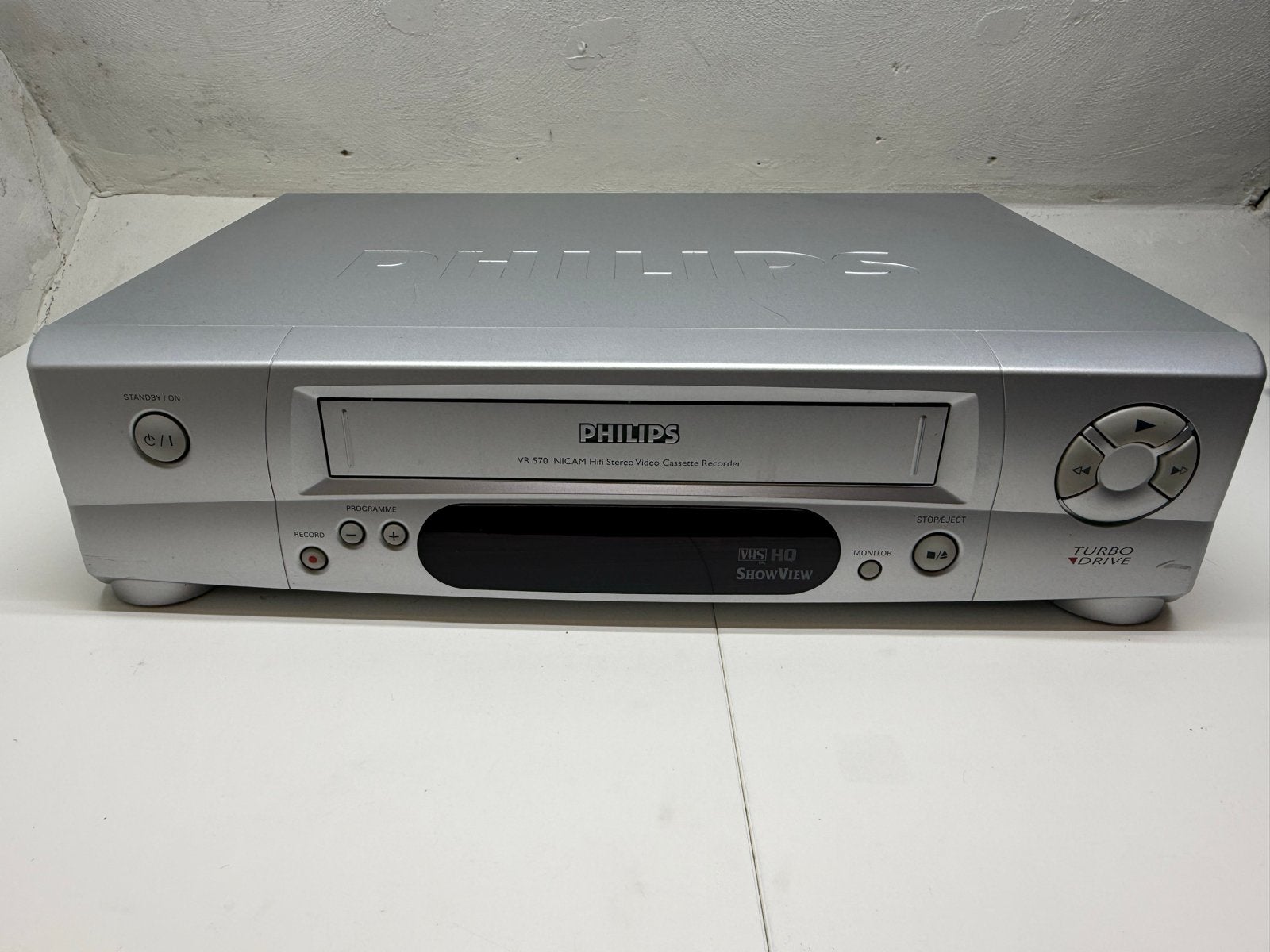 Philips VR 570 VHS Videorecorder - Goed Werkende Staat, Ophalen of Verzenden, Gebruikt, VHS-speler of -recorder
