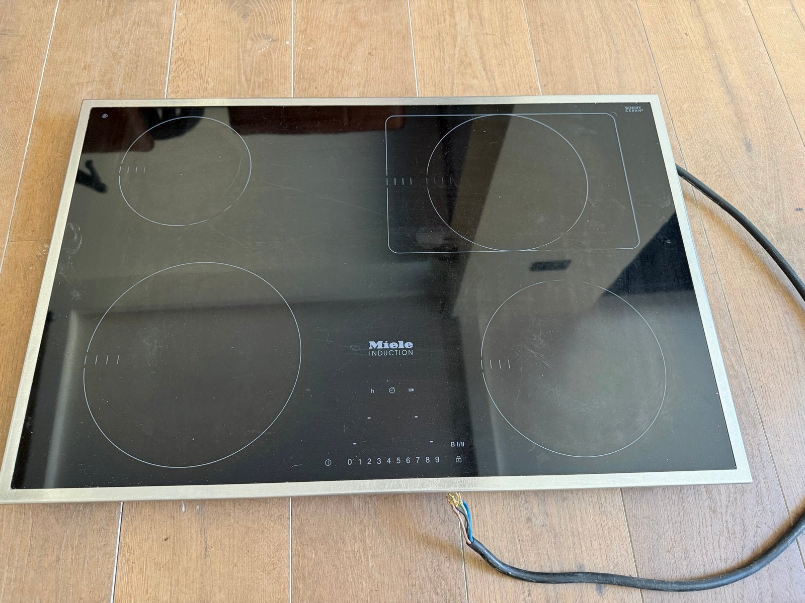 Miele KM 6346 Inductiekookplaat - Zo goed als nieuw, Ophalen, 4 kookzones, Zo goed als nieuw, Inbouw
