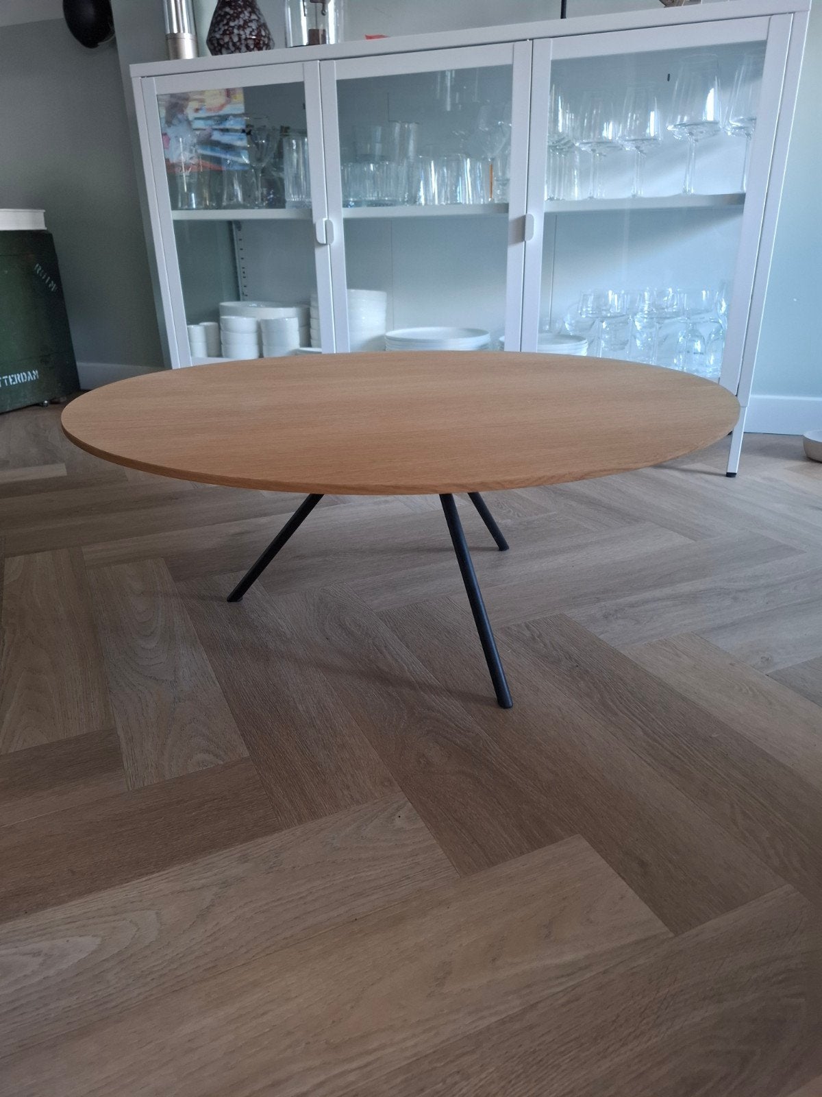 Goossens salontafel model Bo - Zo goed als nieuw, Ophalen, 50 tot 100 cm, Rond, 50 tot 100 cm