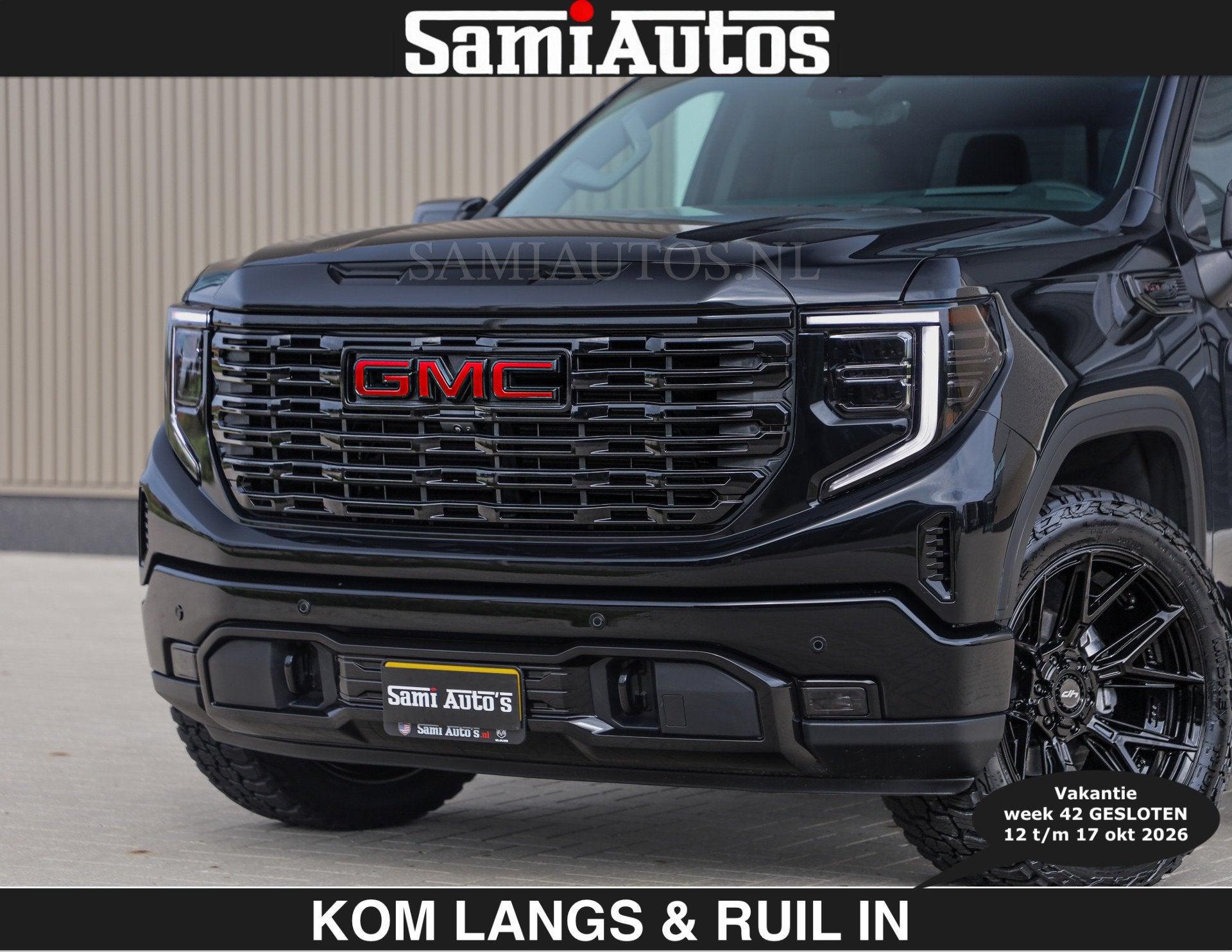GMC Sierra BLACK OPS | DENALI 6.2 V8 426PK Full Option | €, Automaat, Dealer onderhouden, Met garantie (alle), 426 pk