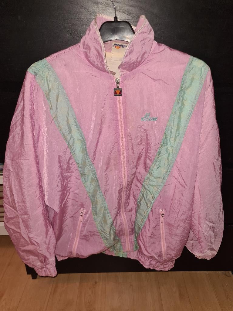 RARE Vintage Ellesse Wind Jacket - Size M, Maat 48/50 (M), Zo goed als nieuw, Roze, Ellesse