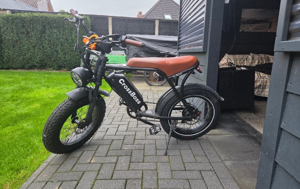 CrossBoss E-bike Fatbike - Zo goed als nieuw, Zo goed als nieuw, Minder dan 47 cm, 50 km per accu of meer, Ophalen