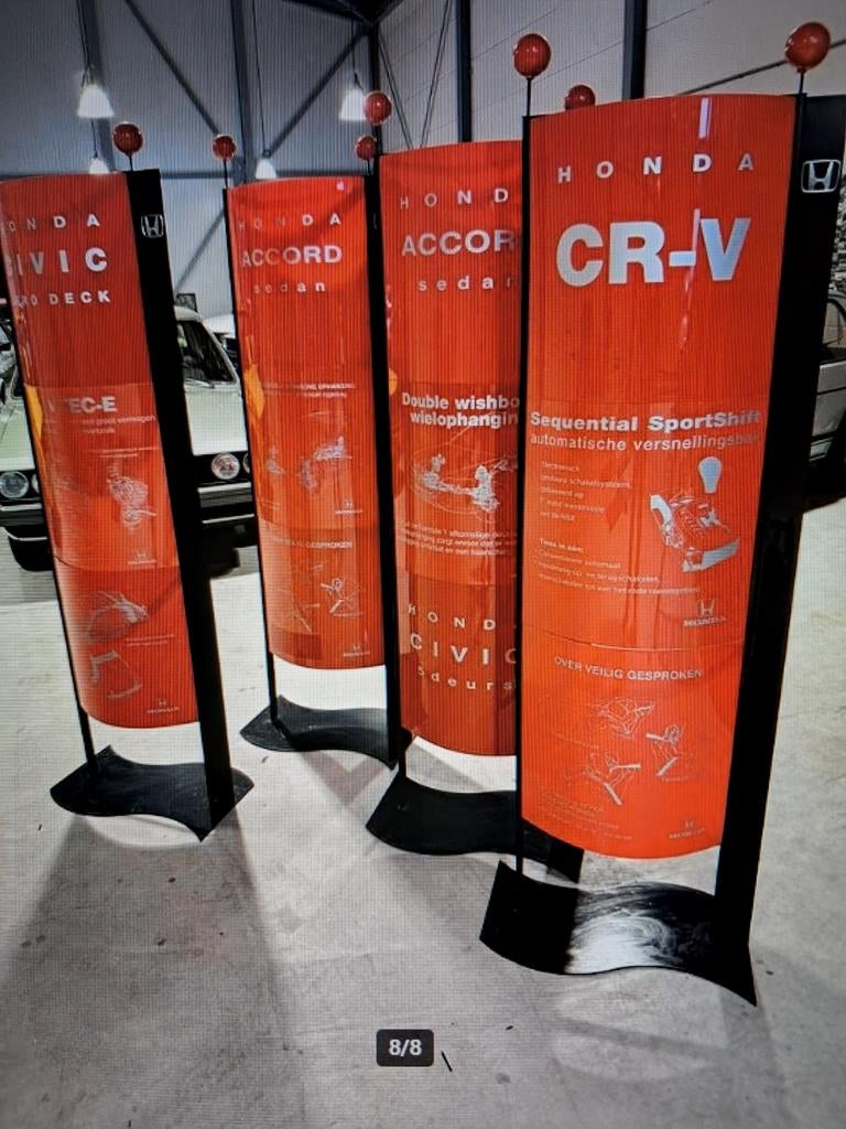 Honda technische informatie reclame zuil 200cm prijs p. stuk, Ophalen, Reclamebord, Eu, Gebruikt