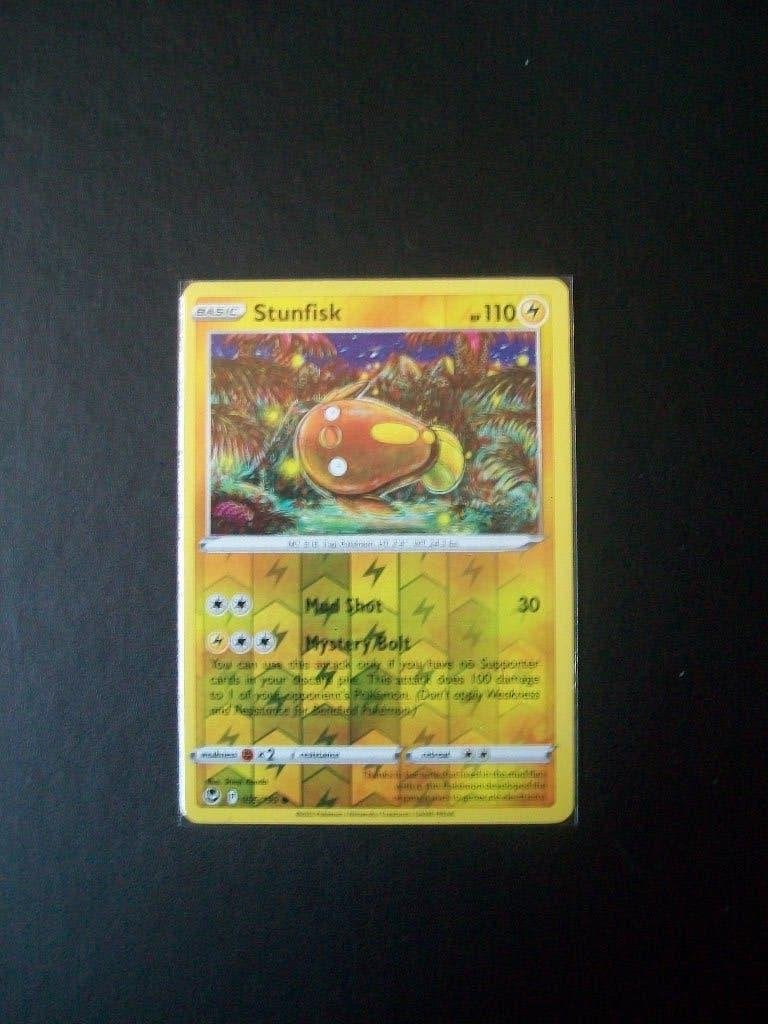 3841: Nieuwe Pokemon Kaart holofoil STUNFISK HP110 (055/195), Verzenden, Nieuw, Losse kaart, Foil