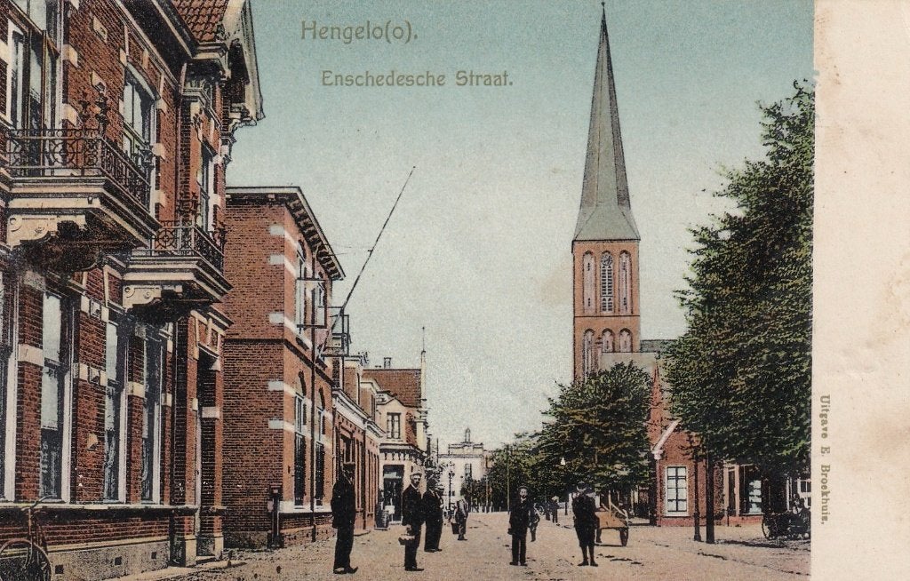 Hengelo, Enschede, Volk., Verzenden, Voor 1920, Gelopen, Overijssel