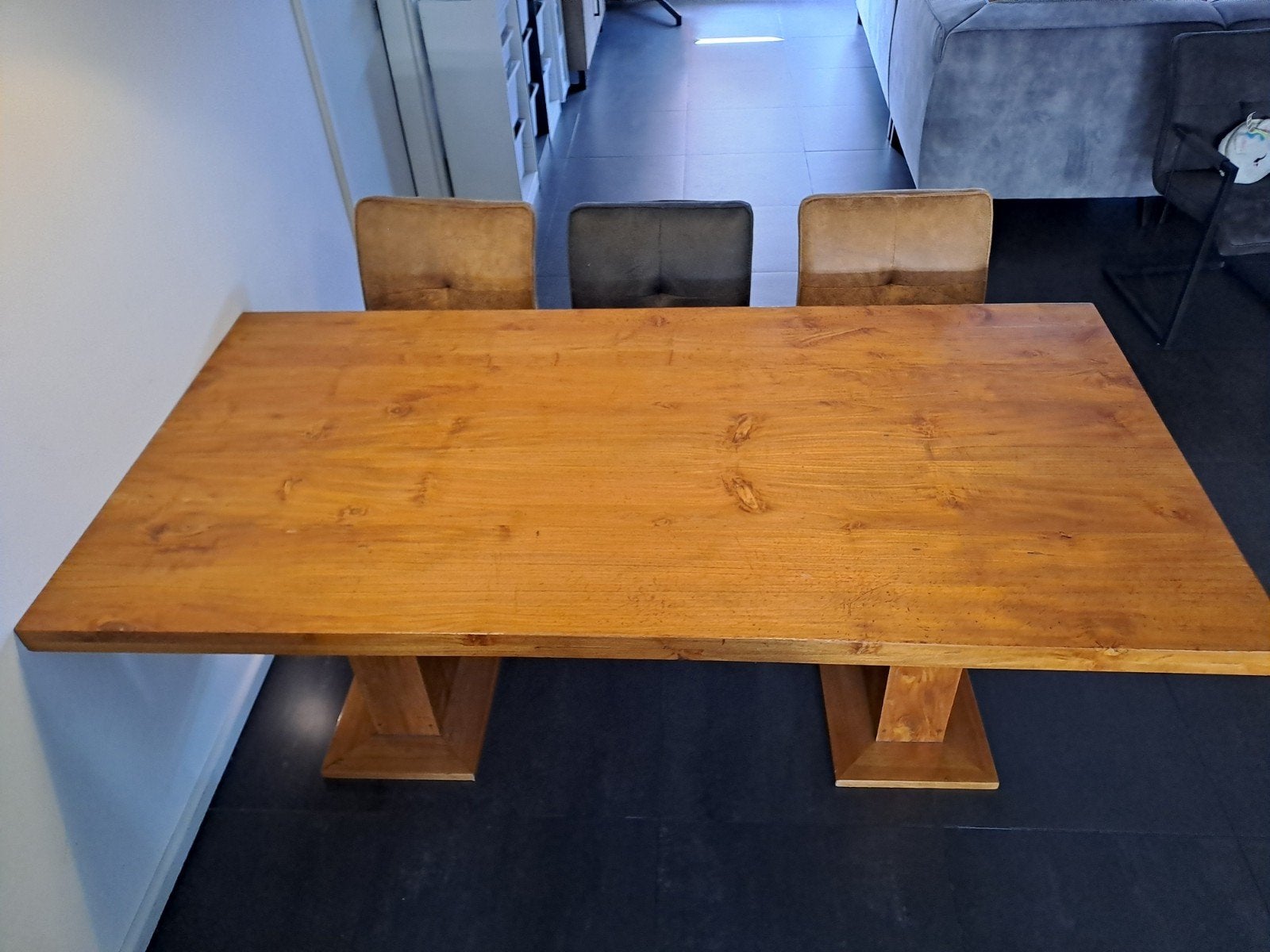 Mooie eettafel!!, Ophalen, Eikenhout, 200 cm of meer, Zo goed als nieuw