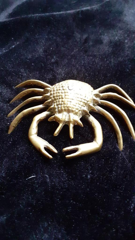 Feng Shui Koperen Krab - Decoratief Gelukssymbool, Ophalen of Verzenden