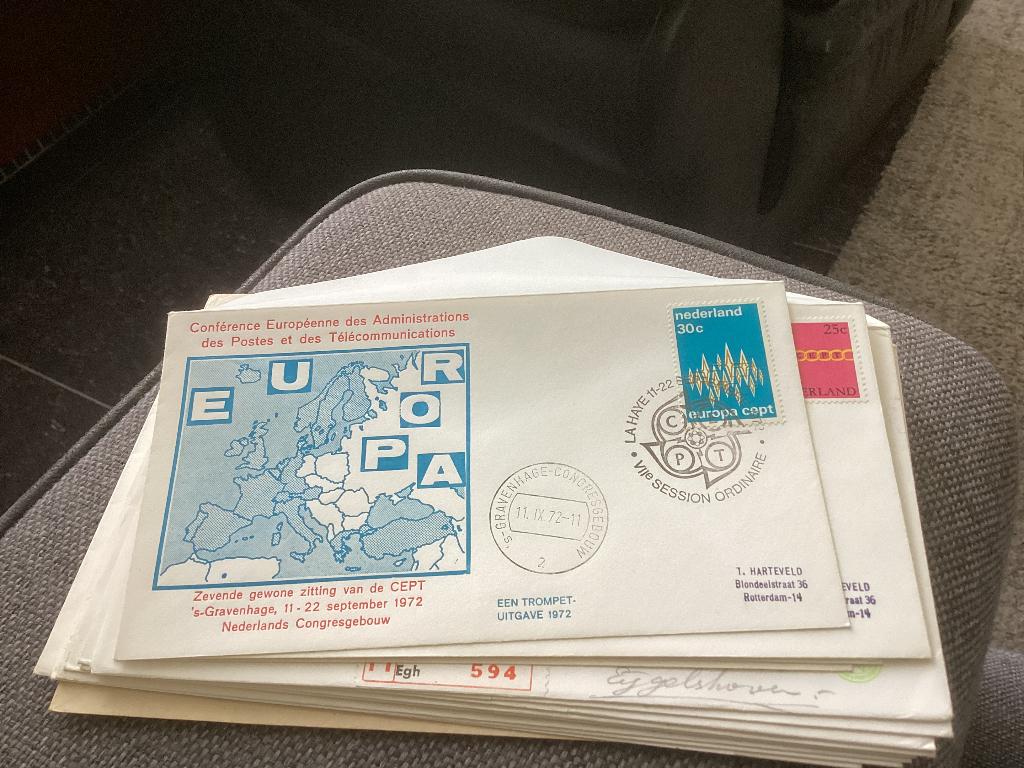 No2061 trompet T. Harteveld 11-9-1972 Europa Nederland, Ophalen, Onbeschreven, Nederland
