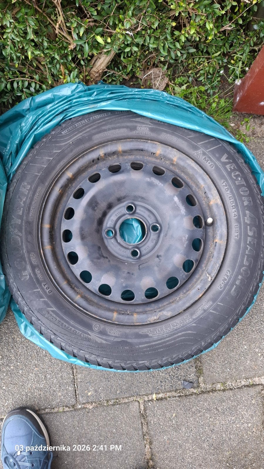 Complete wielen met doppen voor VW Up, Skoda Citigo,Seat Mii, Auto-onderdelen, Ophalen, 14 inch, Gebruikt, 175 mm