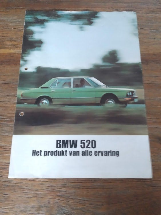 BMW 520 / 520 i [ Het produkt ] 1975 / 1976 4 pag., Boeken, Verzenden, Zo goed als nieuw, BMW