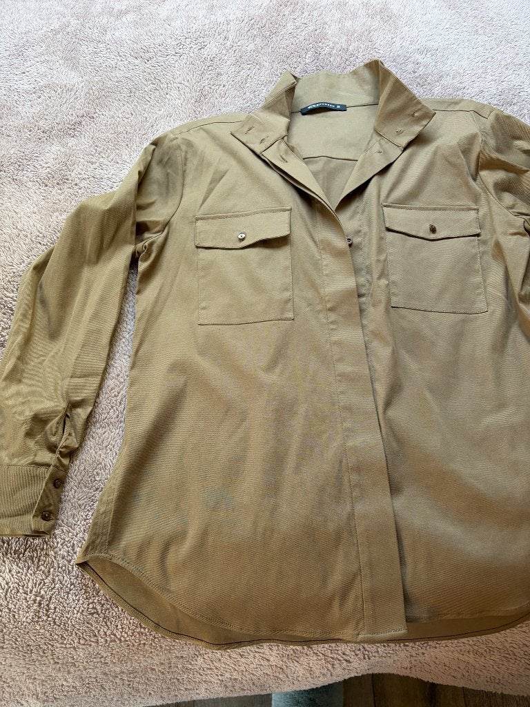 Blouse met lange mouwen, Maat 38/40 (M), Bruin, Expresso, Nieuw