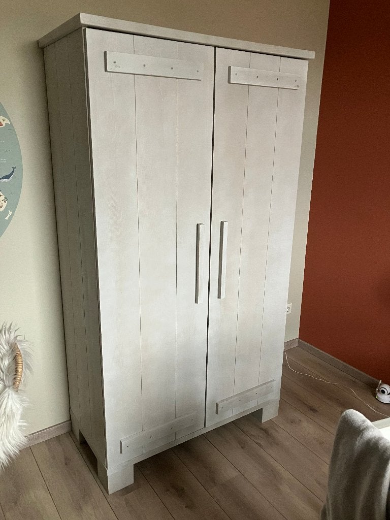 Bopita babykamer: ledikant, commode en kast, Ophalen, Gebruikt, Kast, 50 tot 70 cm