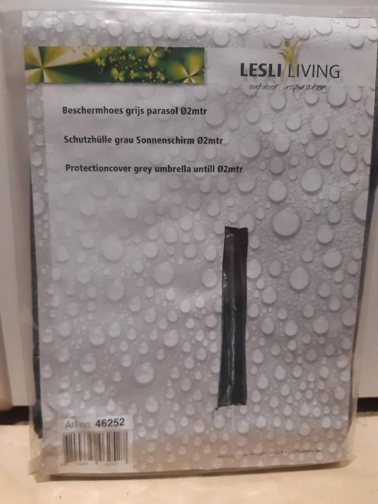 Nieuwe Lesli Living Parasolhoes tot Ø2m, Nieuw, Ophalen of Verzenden, Parasolhoes, 1 tot 2 meter
