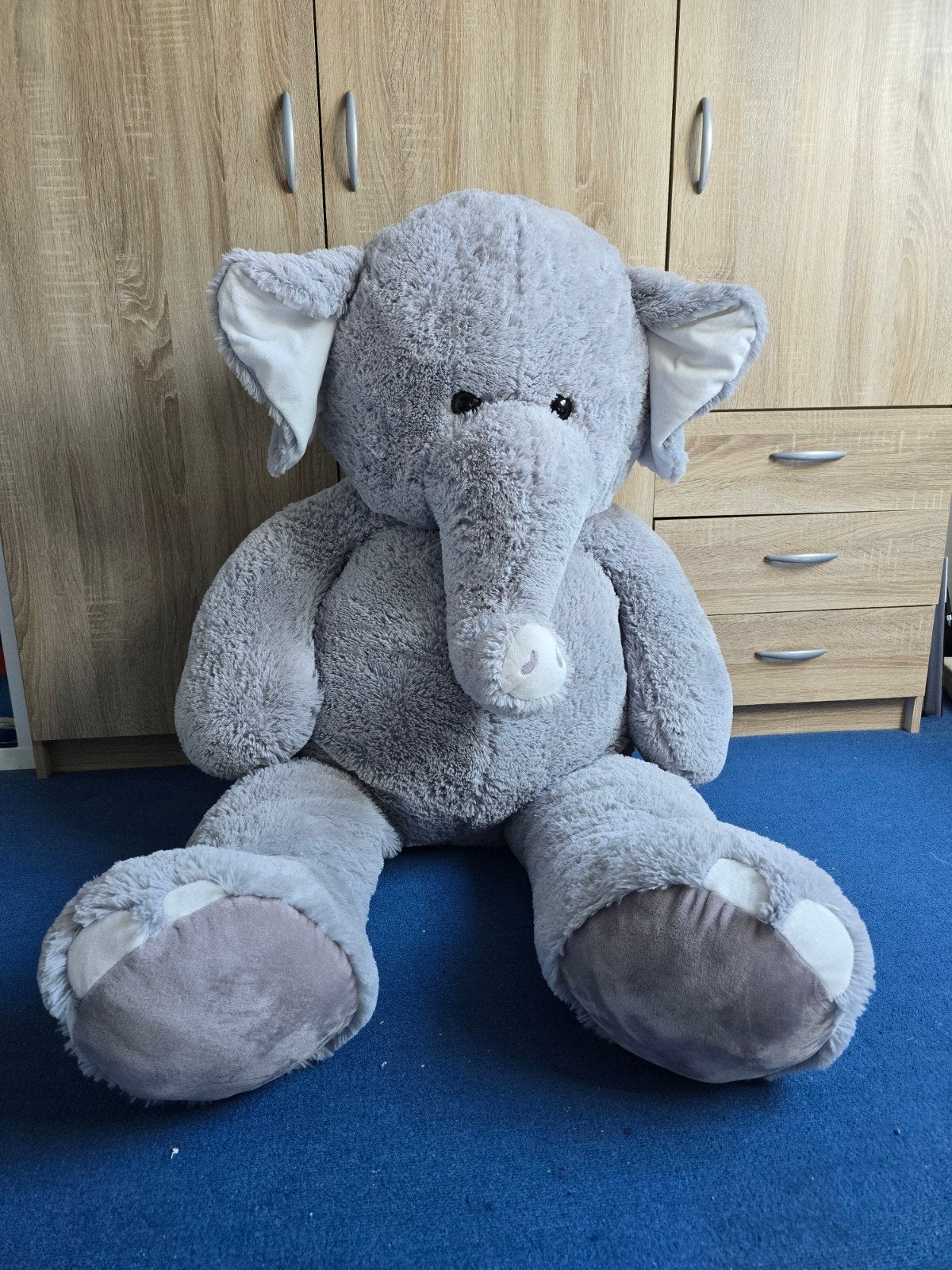 Grote knuffel olifant 150cm, Grijs, Nieuw, Ophalen of Verzenden, Olifant
