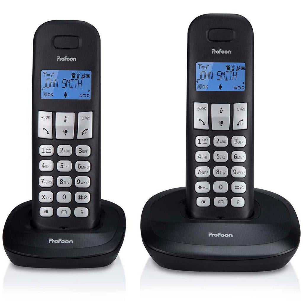 Profoon PDX-1120 DECT telefoon duo – nieuw in doos, Telecommunicatie, Vaste telefoons | Handsets en Draadloos, Nieuw, 2 handsets
