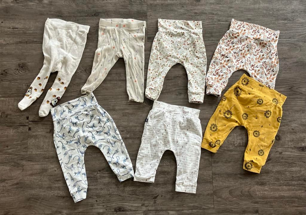 7 babybroekjes maten 56, 62, 68, 74, Ophalen of Verzenden, Gebruikt, Meisje, Broekje