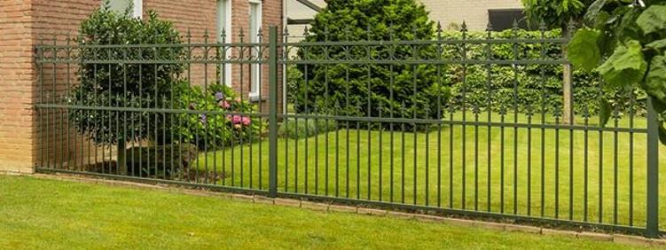 Sierhekwerk groen, Tuin en Terras, Ophalen, Gebruikt, IJzer, Sierhekwerk