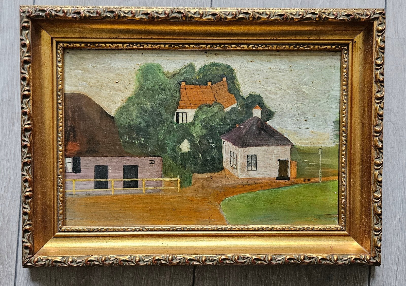Oud Hollands Landschap Schilderij, Antiek en Kunst, Ophalen, Paneel, Oud hollands, Olieverf