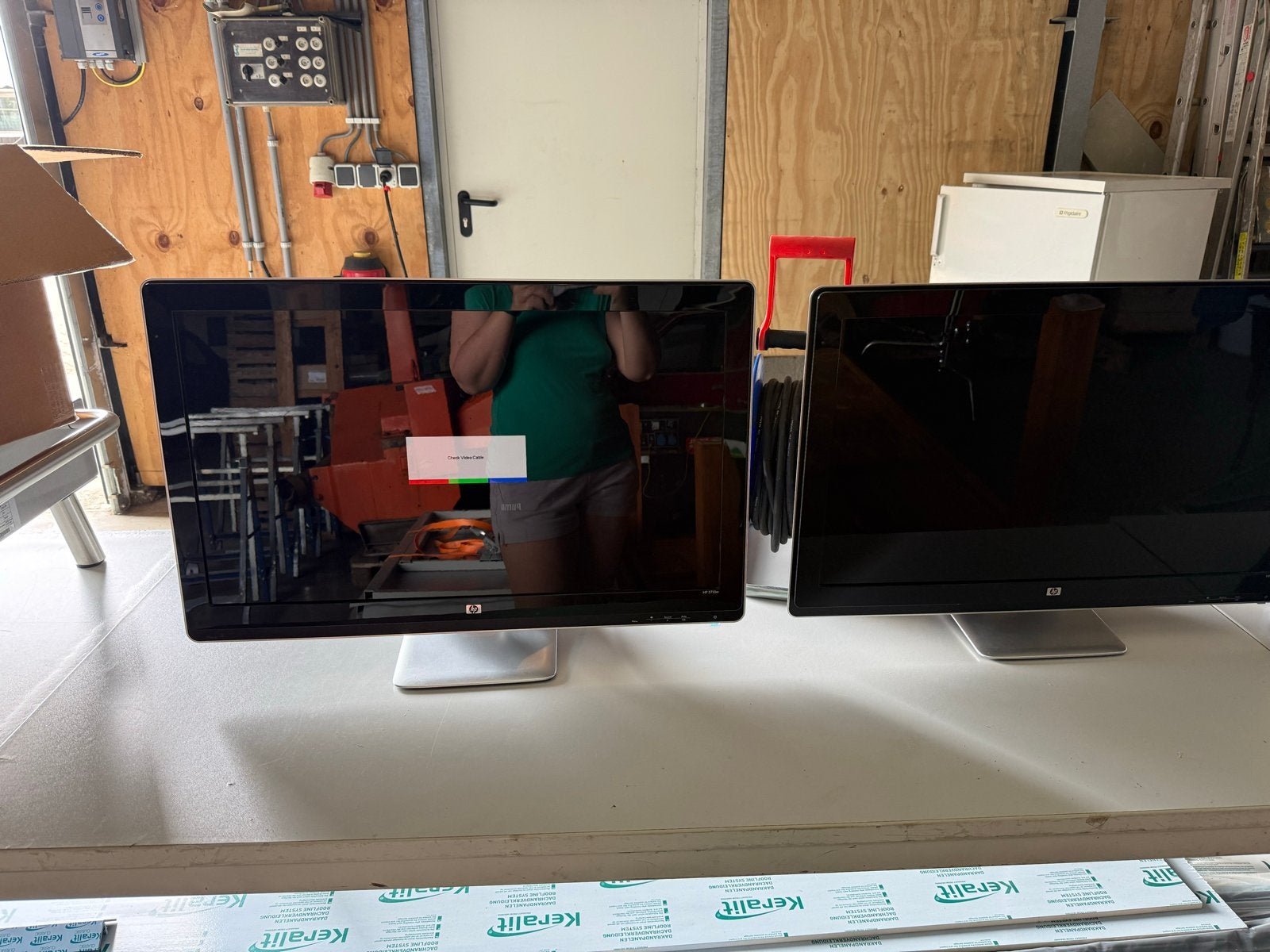 2x HP 2710m 27 inch monitoren - Goed werkend, Ophalen, Gebruikt, Full HD, HDMI