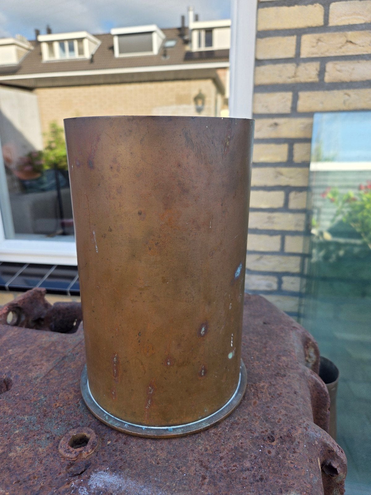 duitse ww2 15cm huls, Verzamelen, Militaria | Tweede Wereldoorlog, Ophalen of Verzenden